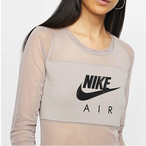 nike sheer long sleeve top